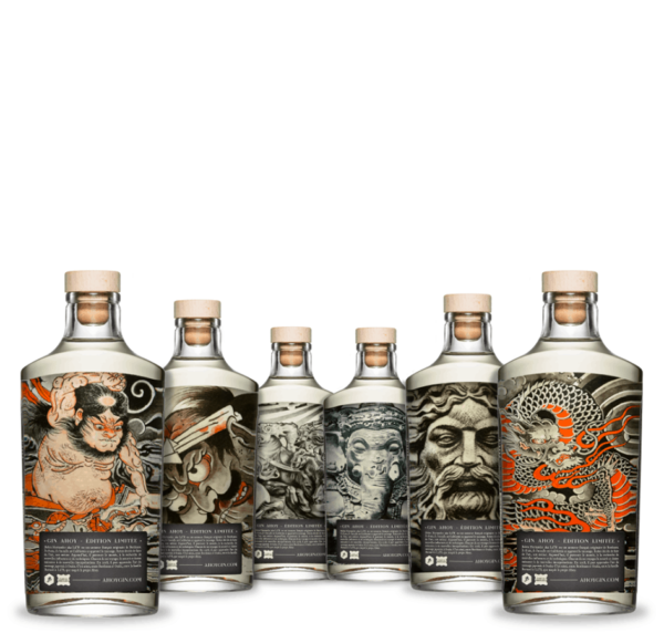Gin bottles