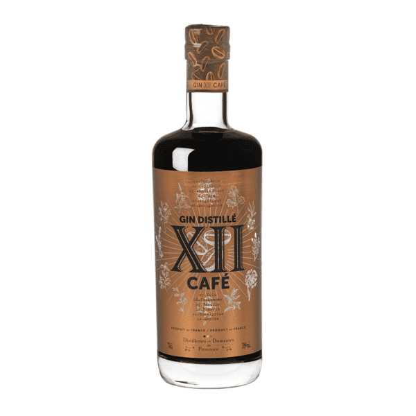 Bouteille de Gin Distillé XII Café